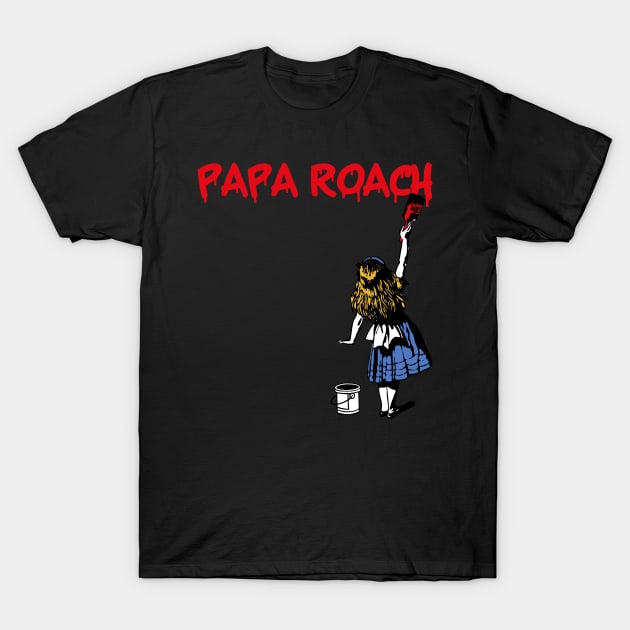 papa roach and red girl T-Shirt by j and r